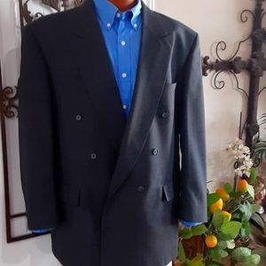 PIERRE BALMAIN, Wool  Dbl Breasted, USA of Imported Fabric, 44L